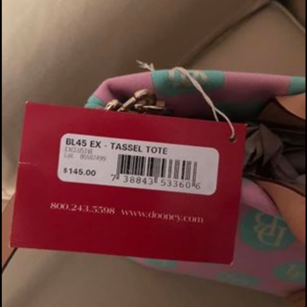 Dooney and Bourke polka dot handbag
